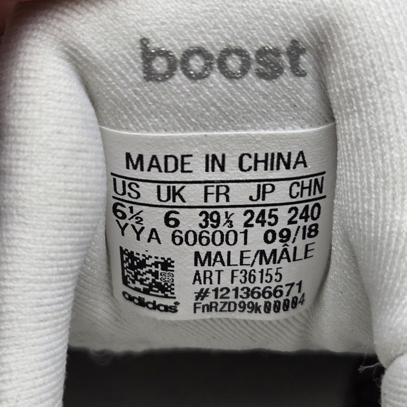 adidas Ultra Boost 4.0 Non Dye Cloud White Running Shoes Size M 6.5/ W 7.5 - Picture 8 of 8